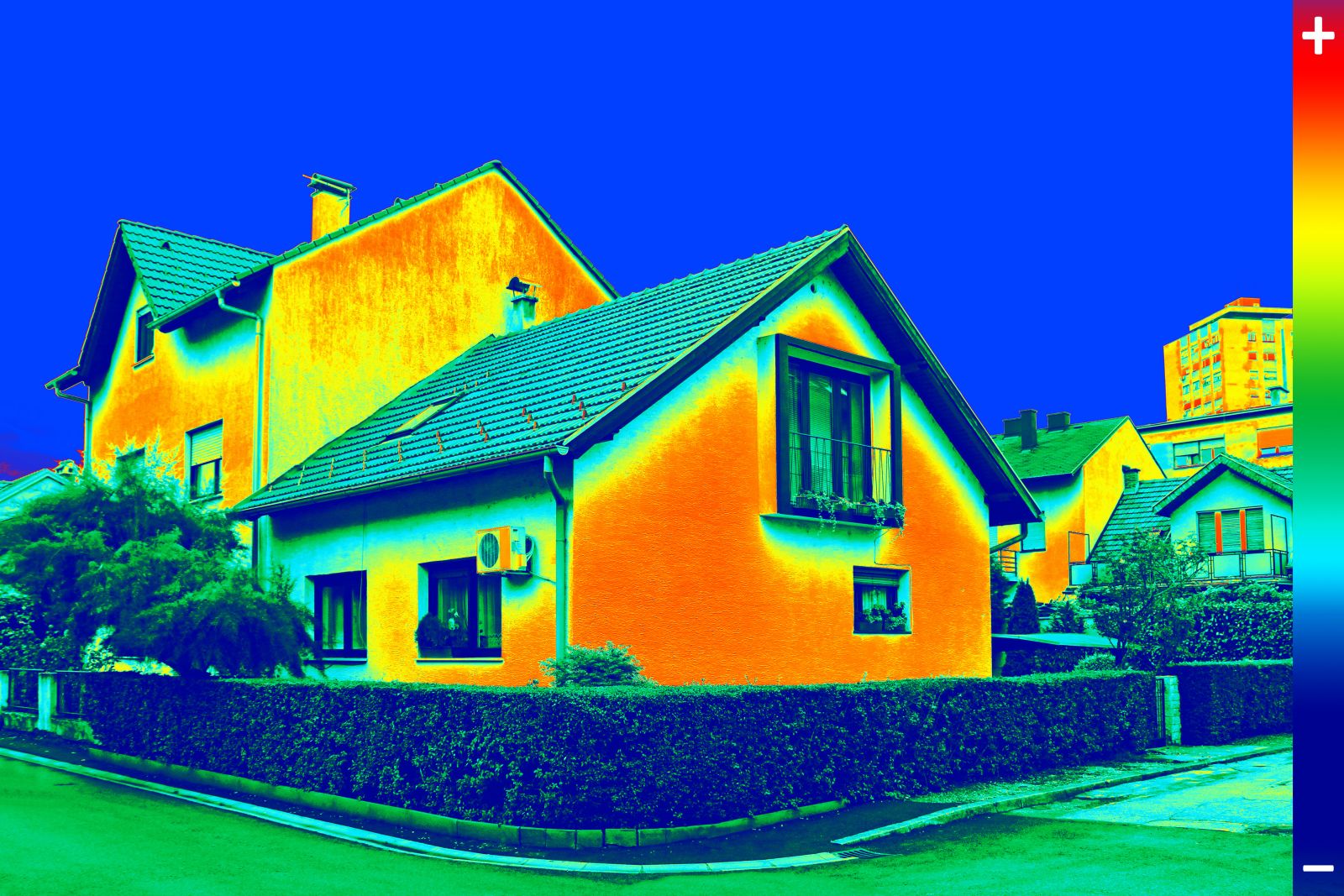 La thermographie infrarouge permet de visualiser facilement les anomalies d’un bâtiment
